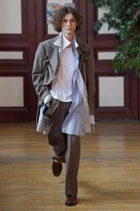 Model on the catwalk