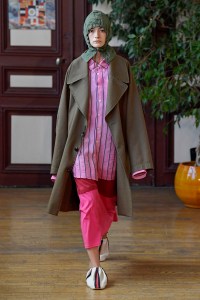Model on the catwalk