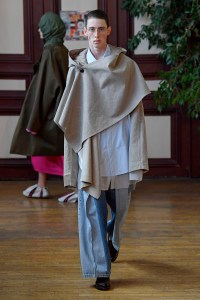 Model on the catwalk