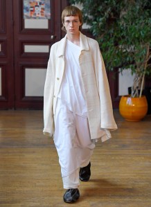 Model on the catwalk