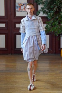 Model on the catwalk