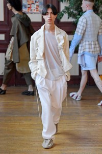 Model on the catwalk