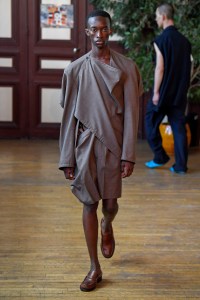 Model on the catwalk