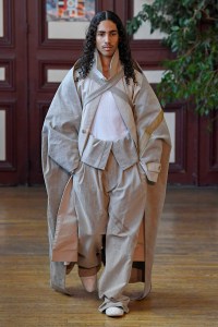 Model on the catwalk