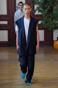 Model on the catwalk