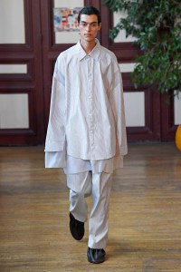 Model on the catwalk