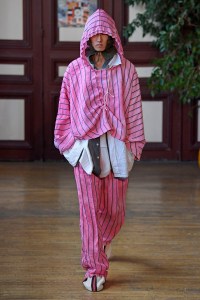 Model on the catwalk