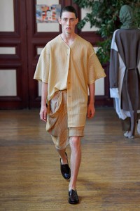 Model on the catwalk