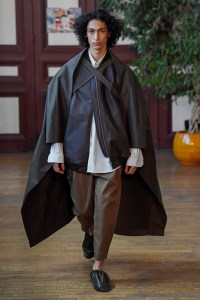 Model on the catwalk