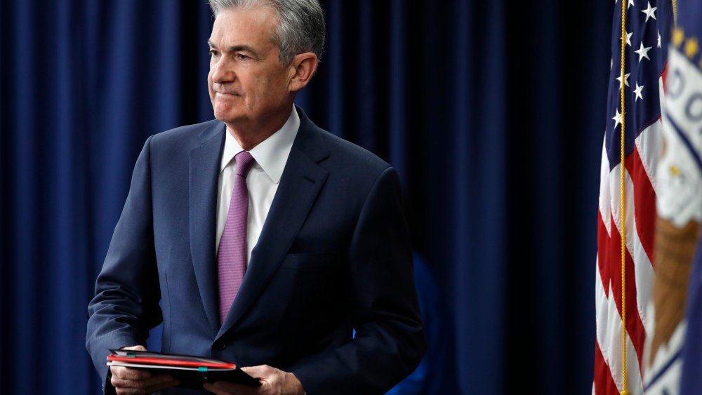 Federal Reserve Chair Jerome Powell arrives to a news conference after the Federal Open Market Committee meeting, in Washington. The Federal Reserve took note of a resilient U.S. economy Wednesday by raising its benchmark interest rate for the second time this year and signaling that it may step up its pace of rate increases. The Fed now foresees four rate hikes this year, up from the three it had previously forecastFederal Reserve Powell, Washington, USA - 13 Jun 2018