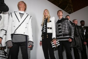 Backstage at Balmain Spring 2019