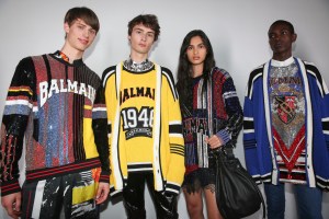 Backstage at Balmain Spring 2019
