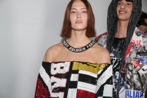 Backstage at Balmain Spring 2019