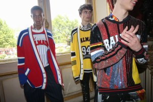 Backstage at Balmain Spring 2019