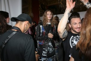 Backstage at Balmain Spring 2019