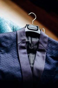 Josh Groban tries on suits for the 2018 Tony Awards.  Photographed by Nina Westervelt