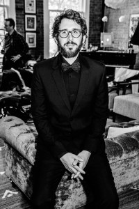 Josh Groban tries on suits for the 2018 Tony Awards.  Photographed by Nina Westervelt