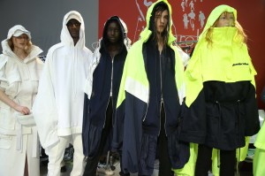 Backstage at Juun.J Men's Spring 2019