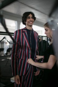 Backstage at Kent & Curwen Men's Spring 2019