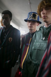 Backstage at Kent & Curwen Men's Spring 2019