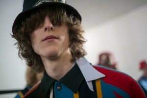 Backstage at Kent & Curwen Men's Spring 2019