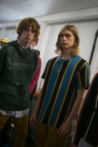 Backstage at Kent & Curwen Men's Spring 2019