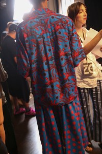 Backstage at Kenzo Spring 2019