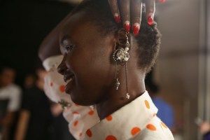 Backstage at Kenzo Spring 2019