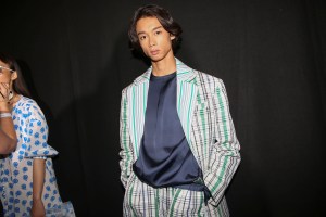 Backstage at Kenzo Spring 2019
