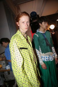 Backstage at Kenzo Spring 2019