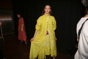 Backstage at Kenzo Spring 2019