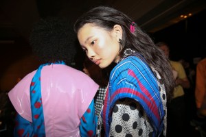 Backstage at Kenzo Spring 2019