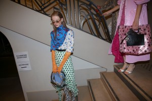 Backstage at Kenzo Spring 2019