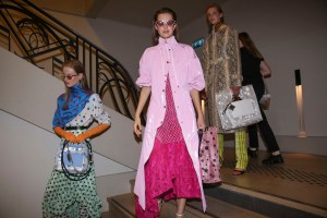 Backstage at Kenzo Spring 2019