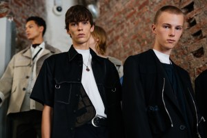 Backstage at Lanvin Men's Spring 2019