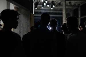 Backstage at Lanvin Men's Spring 2019