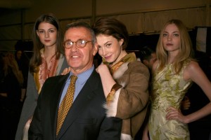 Michael VollbrachB, Elettra Ingrid, and Wiedemann Rossellini at Bill Class' Fall 2006 fashion week show.
