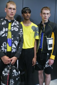 Backstage at Neil Barrett Men's Spring 2019