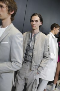 Backstage at Neil Barrett Men's Spring 2019