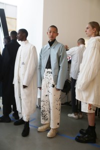 Backstage at OAMC Men's Spring 2019