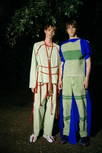 Backstage at Craig Green men's spring 2019