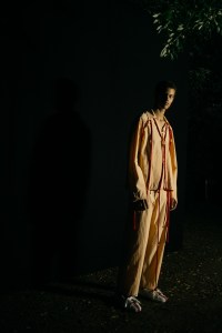 Backstage at Craig Green men's spring 2019
