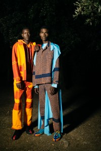 Backstage at Craig Green men's spring 2019