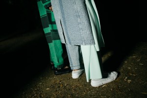 Backstage at Craig Green men's spring 2019