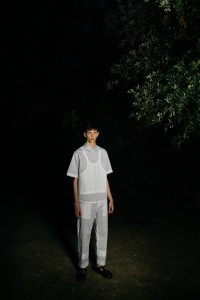 Backstage at Craig Green men's spring 2019