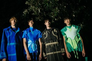 Backstage at Craig Green men's spring 2019