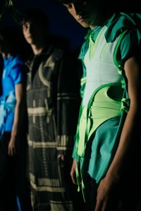 Backstage at Craig Green men's spring 2019