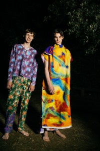 Backstage at Craig Green men's spring 2019