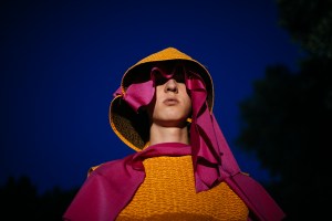 Backstage at Craig Green men's spring 2019