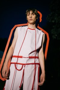 Backstage at Craig Green men's spring 2019